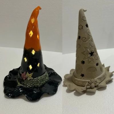 Make A Ceramic Witches Hat Luminary