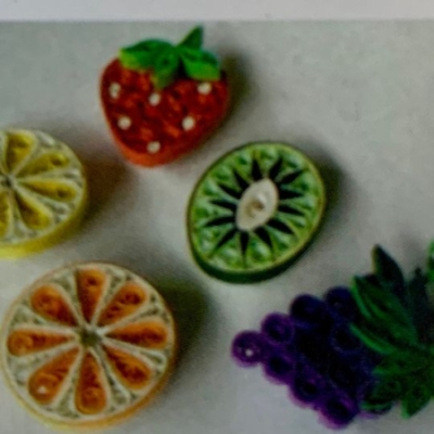 Quilling Fruit Magnets