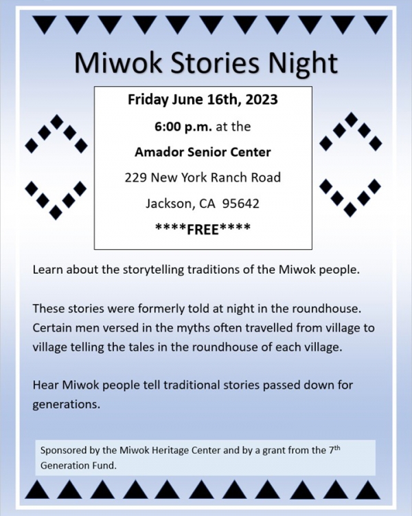 Miwok Stories Night
