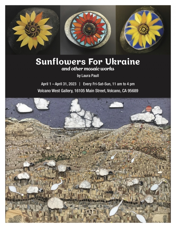 Opening Reception For 'Sunflowers For Ukraine' Mosaic Exhibit