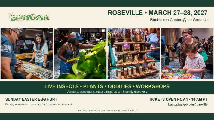 Bugtopia Roseville 2027 | Insects, Plants & Oddities