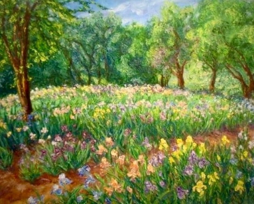 Paint and Sip with Unni Stevens, Iris Garden
